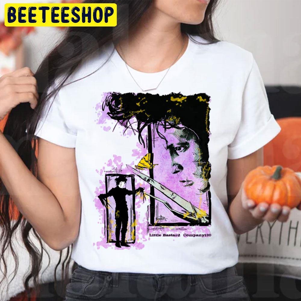 Purple Art Edward Scissorhands Movie Halloween Beeteeshop Trending Unisex T-Shirt Purple Art Edward Scissorhands Movie Halloween Beeteeshop Trending Unisex T-Shirt