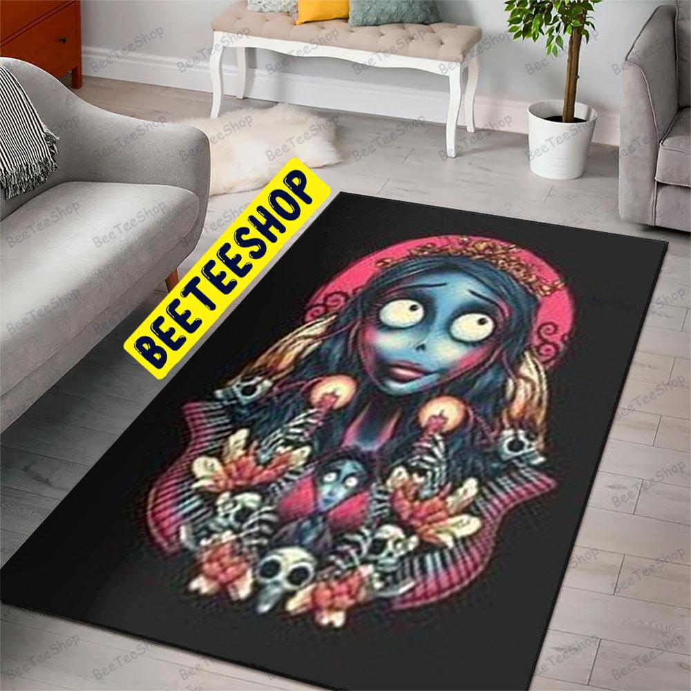 Red Art Corpse Bride Halloween Beeteeshop Rug Rectangle Red Art Corpse Bride Halloween Beeteeshop Rug Rectangle
