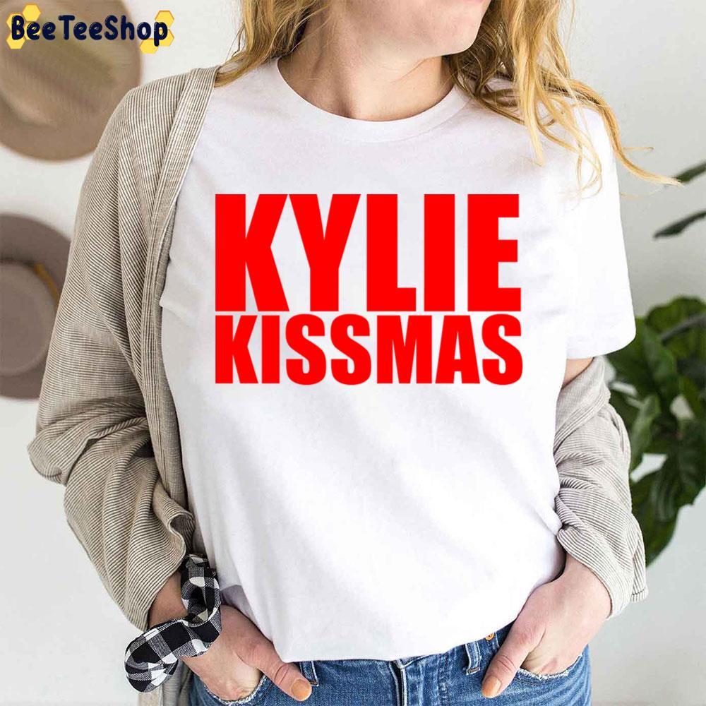 Red Text Kissmas Kylie Minogue Beeteeshop Trending Unisex T-Shirt Red Text Kissmas Kylie Minogue Beeteeshop Trending Unisex T-Shirt