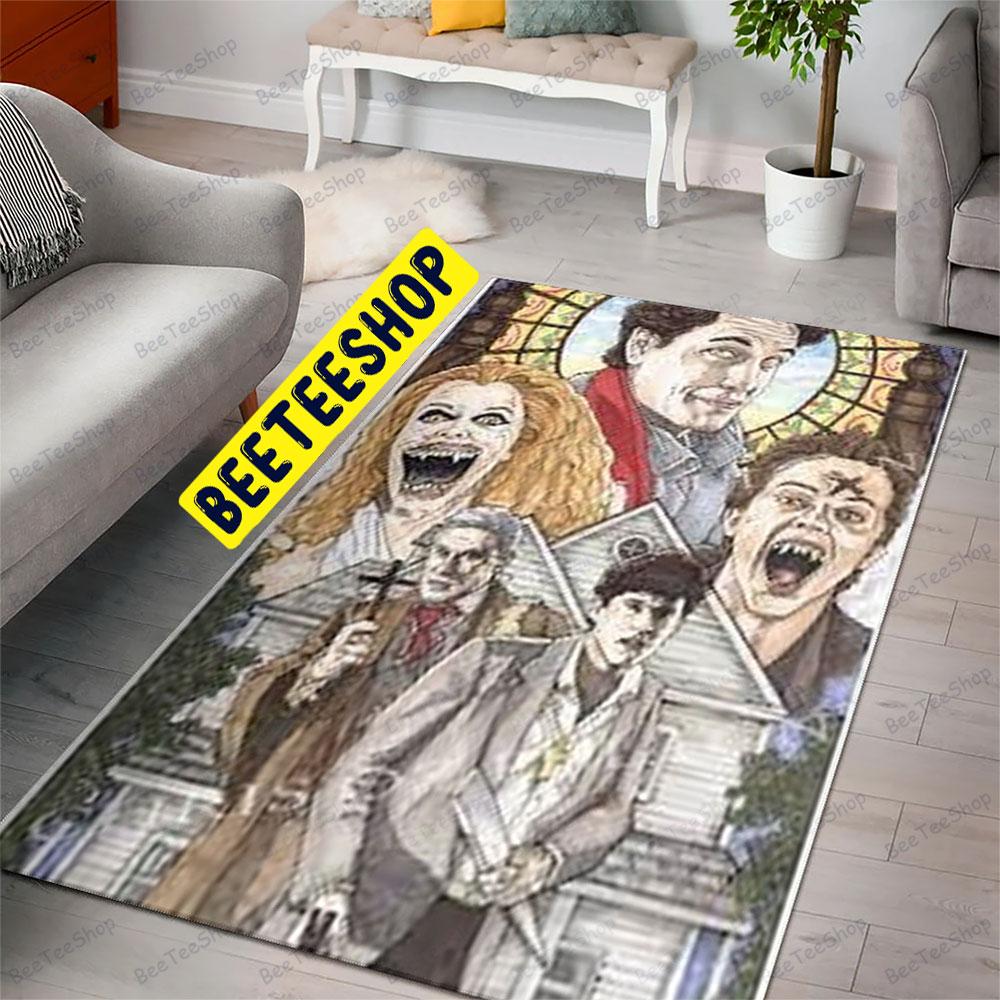 Retro Color Fright Night Halloween Beeteeshop Rug Rectangle Retro Color Fright Night Halloween Beeteeshop Rug Rectangle