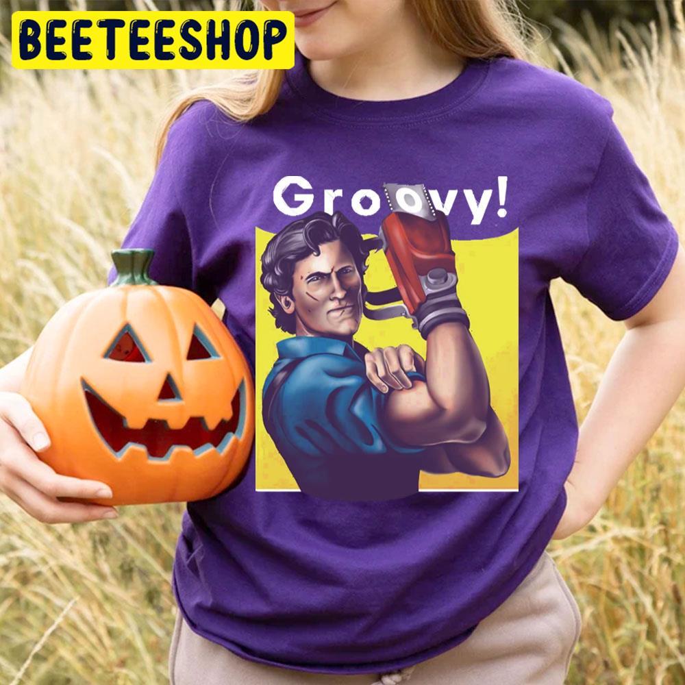 Retro Color Groovy The Evil Dead Halloween Beeteeshop Trending Unisex T-Shirt Retro Color Groovy The Evil Dead Halloween Beeteeshop Trending Unisex T-Shirt