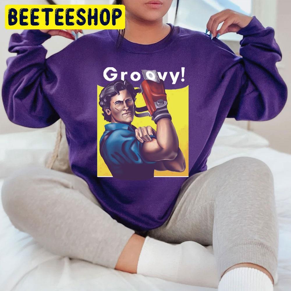 Retro Color Groovy The Evil Dead Halloween Beeteeshop Trending Unisex T-Shirt Retro Color Groovy The Evil Dead Halloween Beeteeshop Trending Unisex T-Shirt
