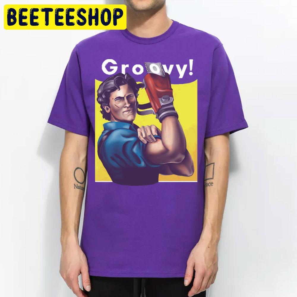 Retro Color Groovy The Evil Dead Halloween Beeteeshop Trending Unisex T-Shirt Retro Color Groovy The Evil Dead Halloween Beeteeshop Trending Unisex T-Shirt