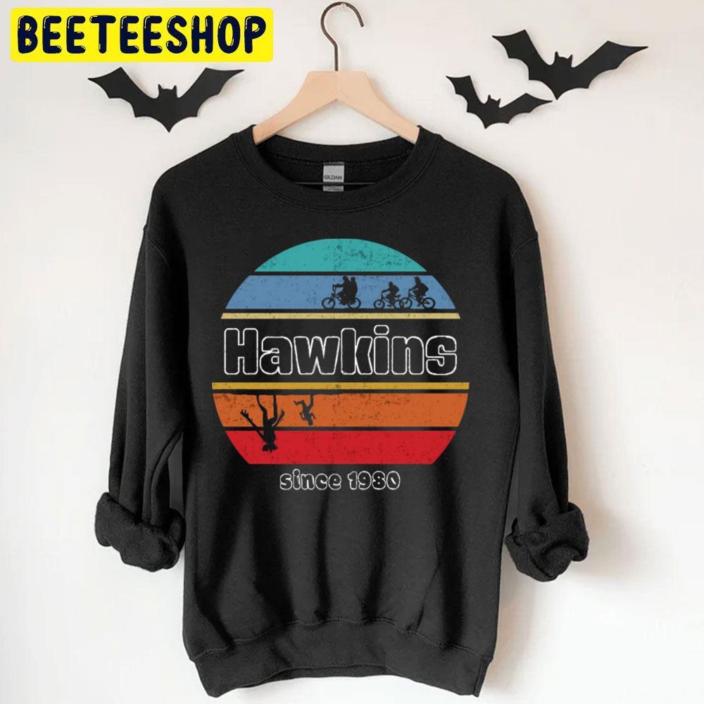 Retro Color Hawking Stranger Things Halloween Beeteeshop Trending Unisex T-Shirt Retro Color Hawking Stranger Things Halloween Beeteeshop Trending Unisex T-Shirt
