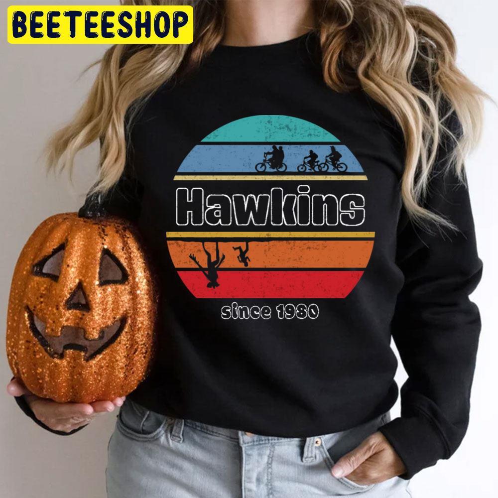 Retro Color Hawking Stranger Things Halloween Beeteeshop Trending Unisex T-Shirt Retro Color Hawking Stranger Things Halloween Beeteeshop Trending Unisex T-Shirt