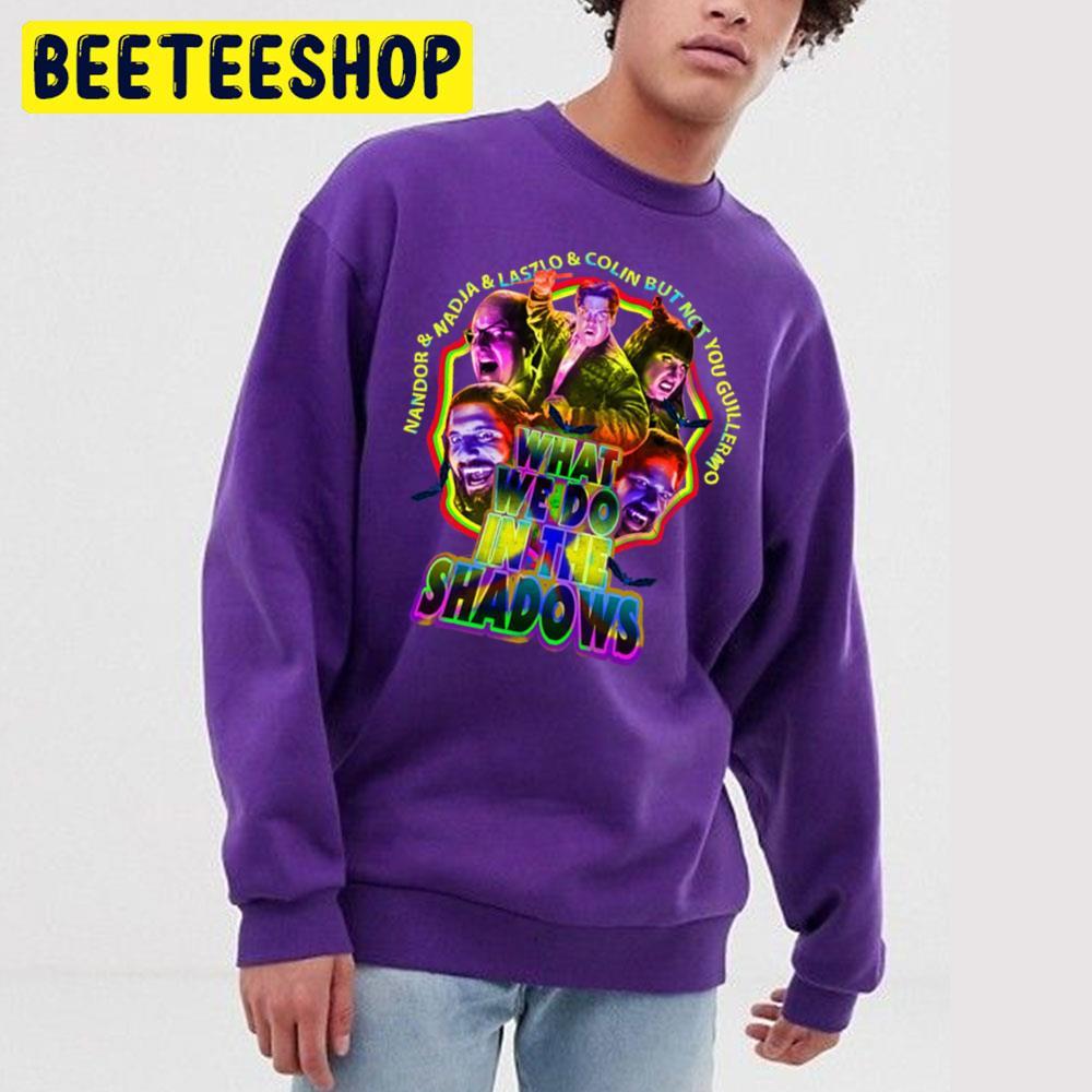 Retro Color What We Do In The Shadowns Halloween Beeteeshop Trending Unisex T-Shirt Retro Color What We Do In The Shadowns Halloween Beeteeshop Trending Unisex T-Shirt