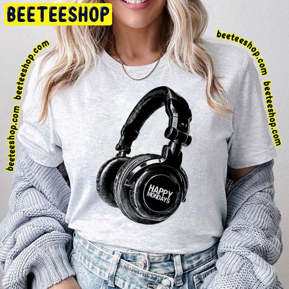 Retro Headphones Happy Mondays Beeteeshop Trending Unisex T-Shirt Retro Headphones Happy Mondays Beeteeshop Trending Unisex T-Shirt