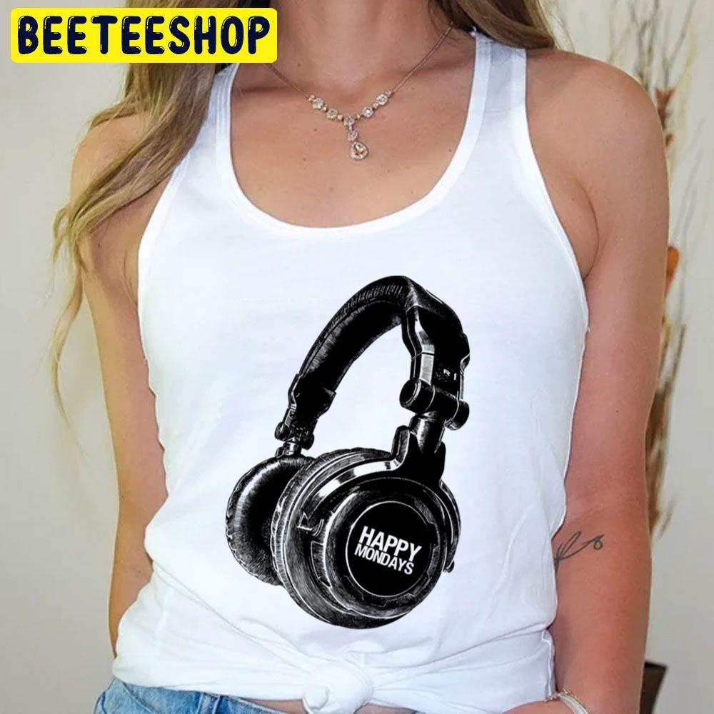 Retro Headphones Happy Mondays Beeteeshop Trending Unisex T-Shirt Retro Headphones Happy Mondays Beeteeshop Trending Unisex T-Shirt