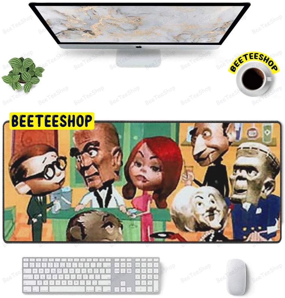 Retro Mad Monster Party Movie Halloween Beeteeshop Mouse Pad Retro Mad Monster Party Movie Halloween Beeteeshop Mouse Pad