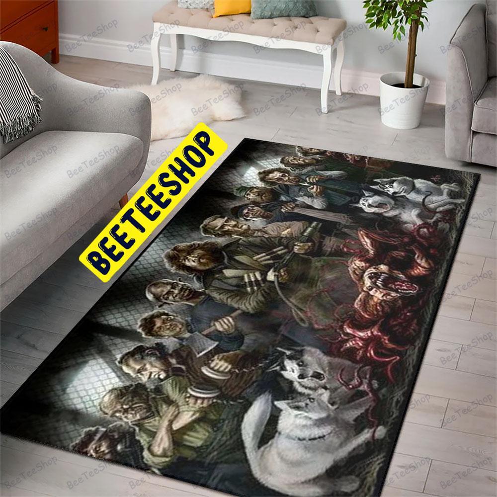 Retro Movie The Thing Halloween Beeteeshop Rug Rectangle Retro Movie The Thing Halloween Beeteeshop Rug Rectangle