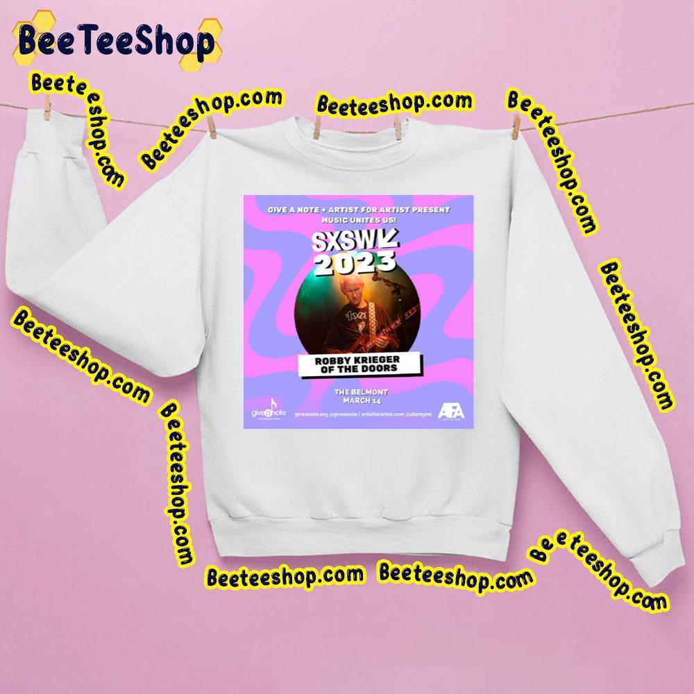 Robby Krieger Give A Note Foundation And Artist For Artist 2023 Beeteeshop Trending Unisex Sweatshirt Robby Krieger Give A Note Foundation And Artist For Artist 2023 Beeteeshop Trending Unisex Sweatshirt
