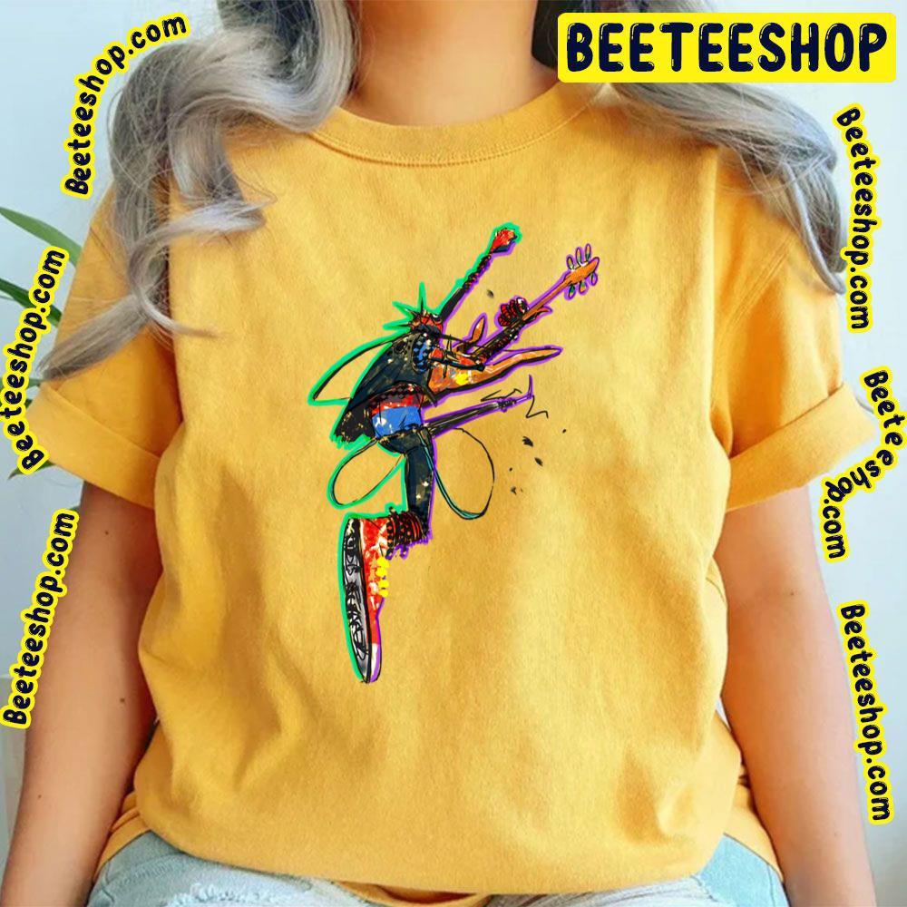 Rock Spider Punk Spiderverse Movie Beeteeshop Trending Unisex T-Shirt Rock Spider Punk Spiderverse Movie Beeteeshop Trending Unisex T-Shirt