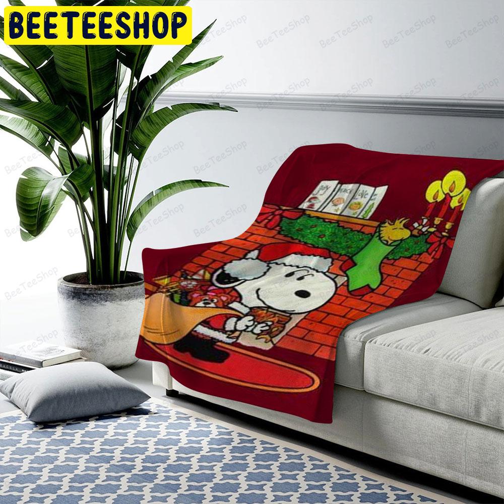 Santa Snoopy It's The Great Pumpkin Charlie Brown Halloween Beeteeshop US Cozy Blanket Santa Snoopy It's The Great Pumpkin Charlie Brown Halloween Beeteeshop US Cozy Blanket