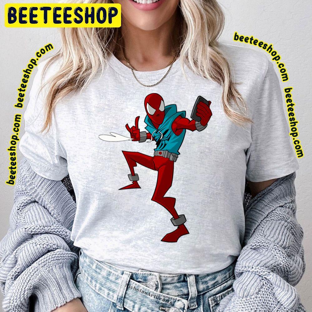 Scarlet Selfie Spiderverse Movie Beeteeshop Trending Unisex T-Shirt Scarlet Selfie Spiderverse Movie Beeteeshop Trending Unisex T-Shirt