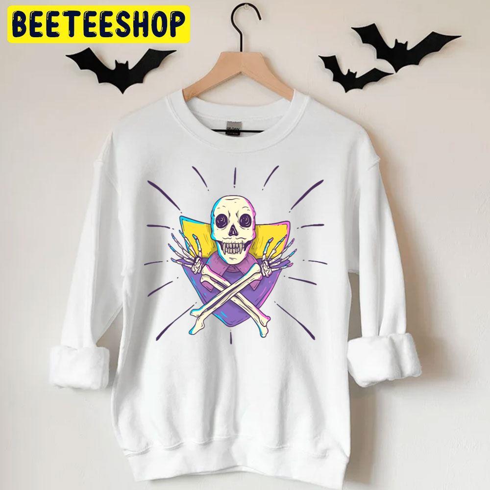 Skally Dracula Halloween Beeteeshop Trending Unisex T-Shirt Skally Dracula Halloween Beeteeshop Trending Unisex T-Shirt