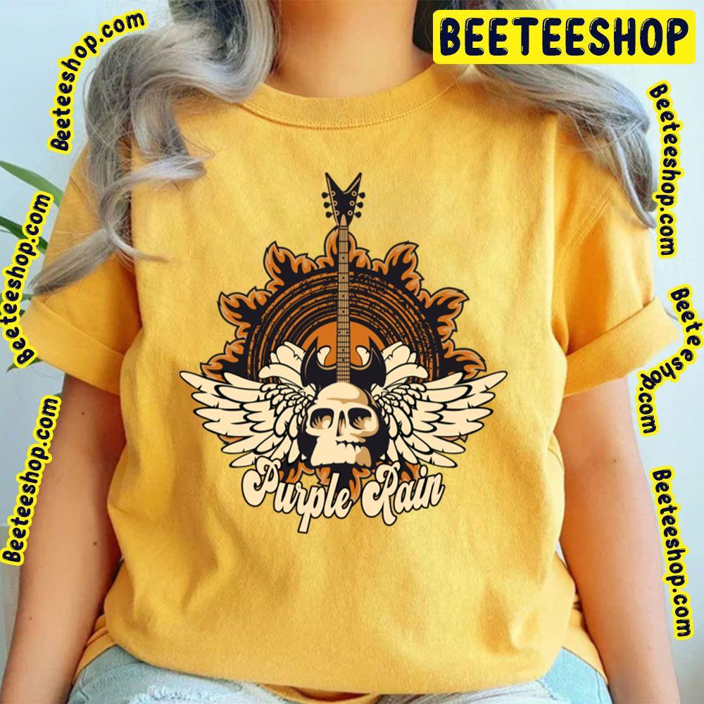 Skull Angel Purple Rain Beeteeshop Trending Unisex T-Shirt Skull Angel Purple Rain Beeteeshop Trending Unisex T-Shirt
