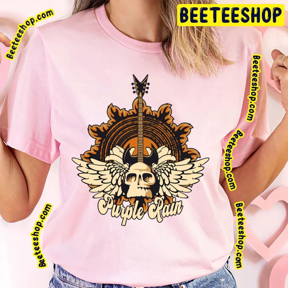 Skull Angel Purple Rain Beeteeshop Trending Unisex T-Shirt Skull Angel Purple Rain Beeteeshop Trending Unisex T-Shirt