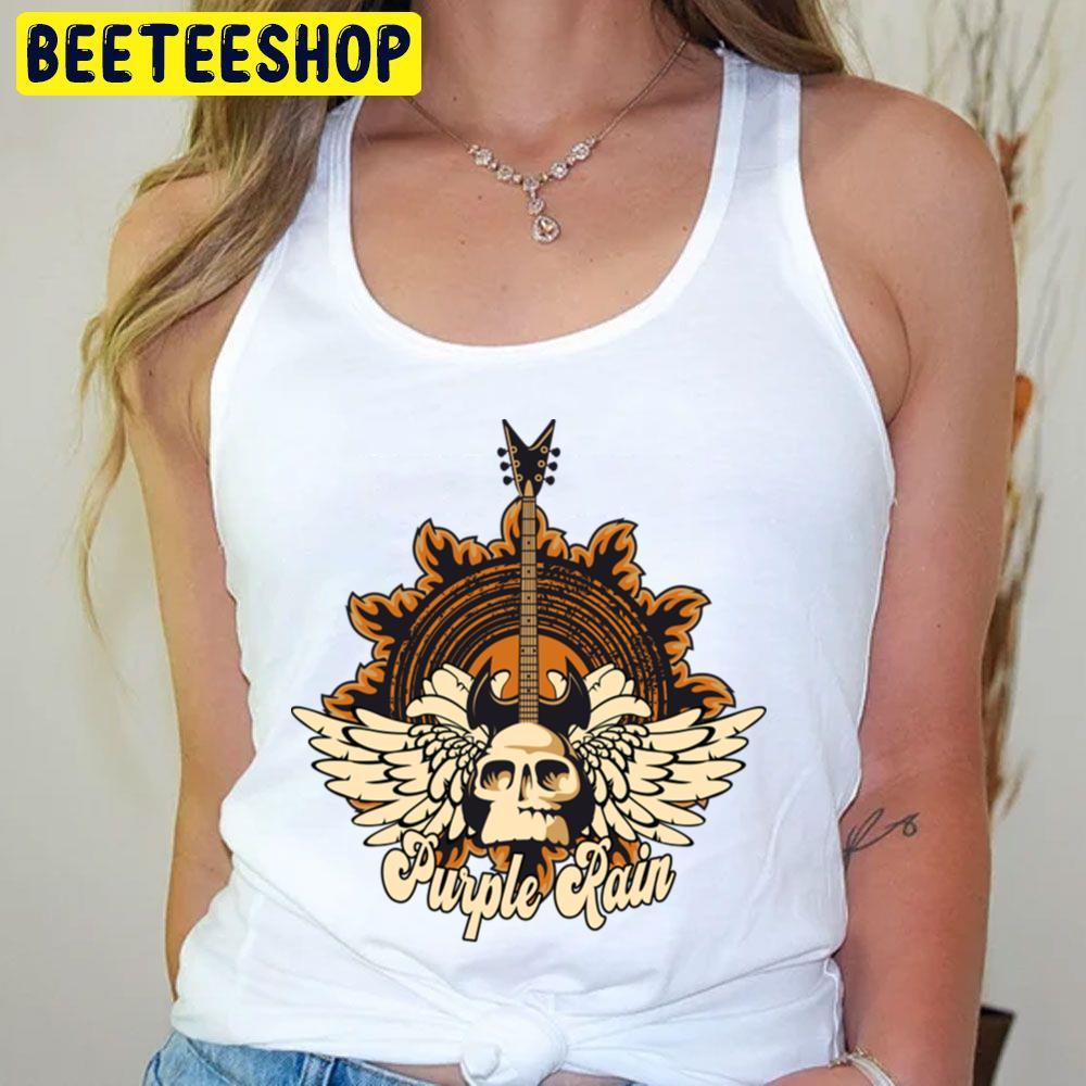 Skull Angel Purple Rain Beeteeshop Trending Unisex T-Shirt Skull Angel Purple Rain Beeteeshop Trending Unisex T-Shirt