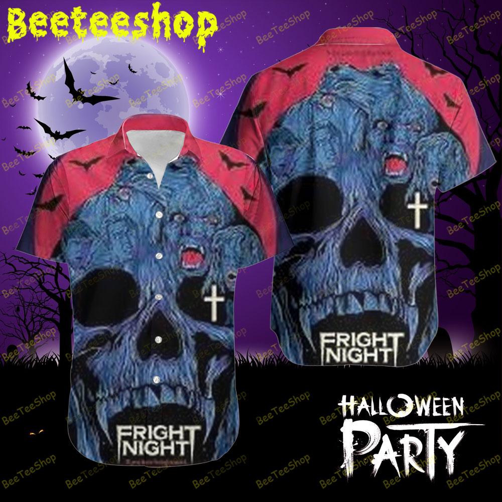 Skull Face Fright Night Halloween Beeteeshop Hawaii Shirt Skull Face Fright Night Halloween Beeteeshop Hawaii Shirt