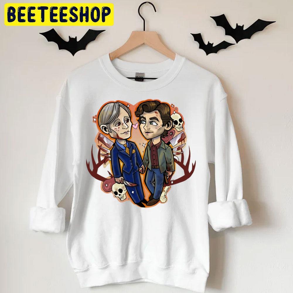 Skull Love Hannibal Lecter Halloween Beeteeshop Trending Unisex T-Shirt Skull Love Hannibal Lecter Halloween Beeteeshop Trending Unisex T-Shirt