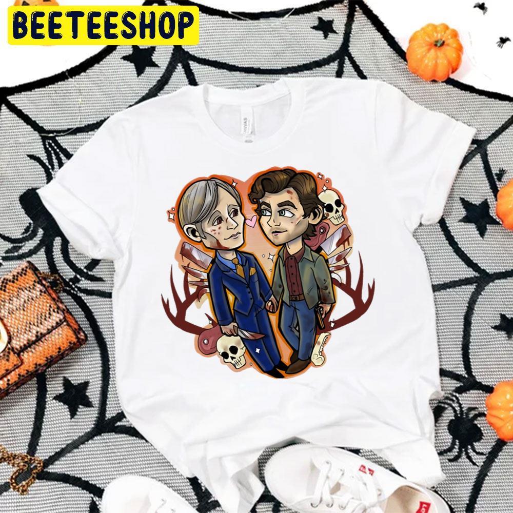 Skull Love Hannibal Lecter Halloween Beeteeshop Trending Unisex T-Shirt Skull Love Hannibal Lecter Halloween Beeteeshop Trending Unisex T-Shirt