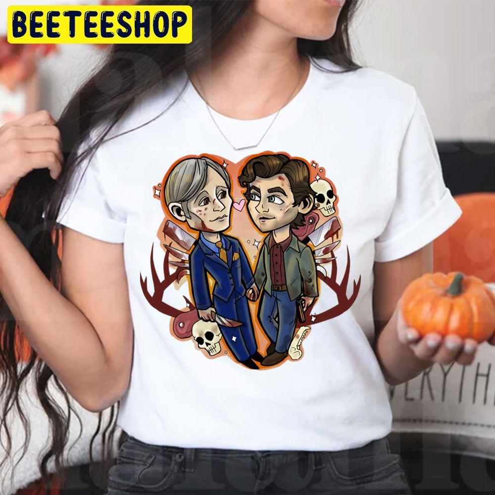 Skull Love Hannibal Lecter Halloween Beeteeshop Trending Unisex T-Shirt Skull Love Hannibal Lecter Halloween Beeteeshop Trending Unisex T-Shirt