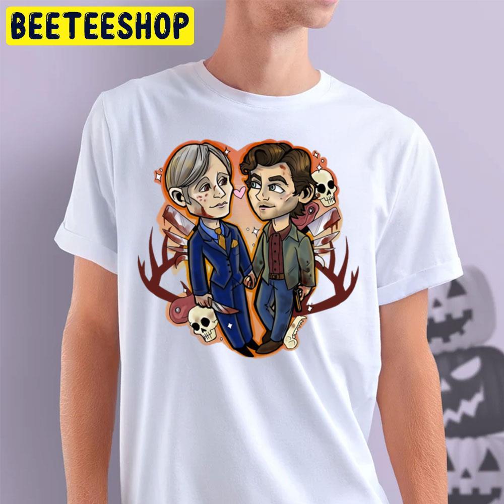 Skull Love Hannibal Lecter Halloween Beeteeshop Trending Unisex T-Shirt Skull Love Hannibal Lecter Halloween Beeteeshop Trending Unisex T-Shirt