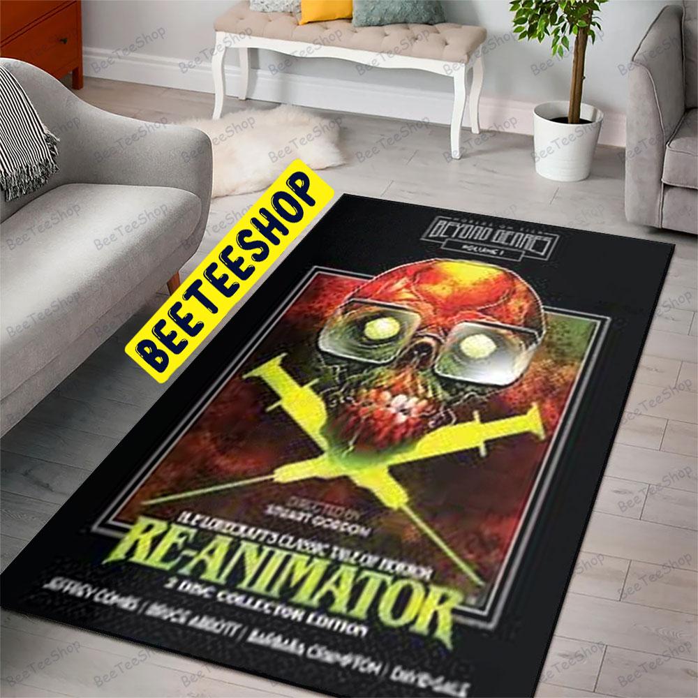 Skull Re-Animator Halloween Beeteeshop Rug Rectangle Skull Re-Animator Halloween Beeteeshop Rug Rectangle
