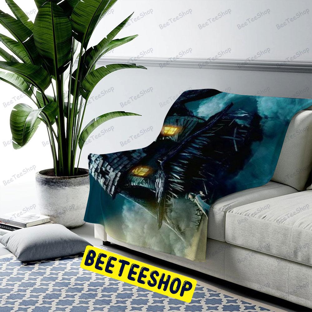 Smile Monster House Halloween Beeteeshop US Cozy Blanket Smile Monster House Halloween Beeteeshop US Cozy Blanket