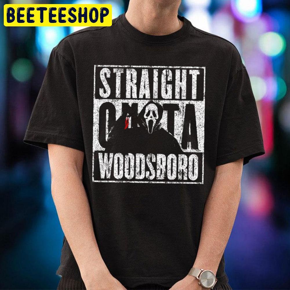 Straight Outta Woodsboro Scream Halloween Beeteeshop Trending Unisex T-Shirt Straight Outta Woodsboro Scream Halloween Beeteeshop Trending Unisex T-Shirt