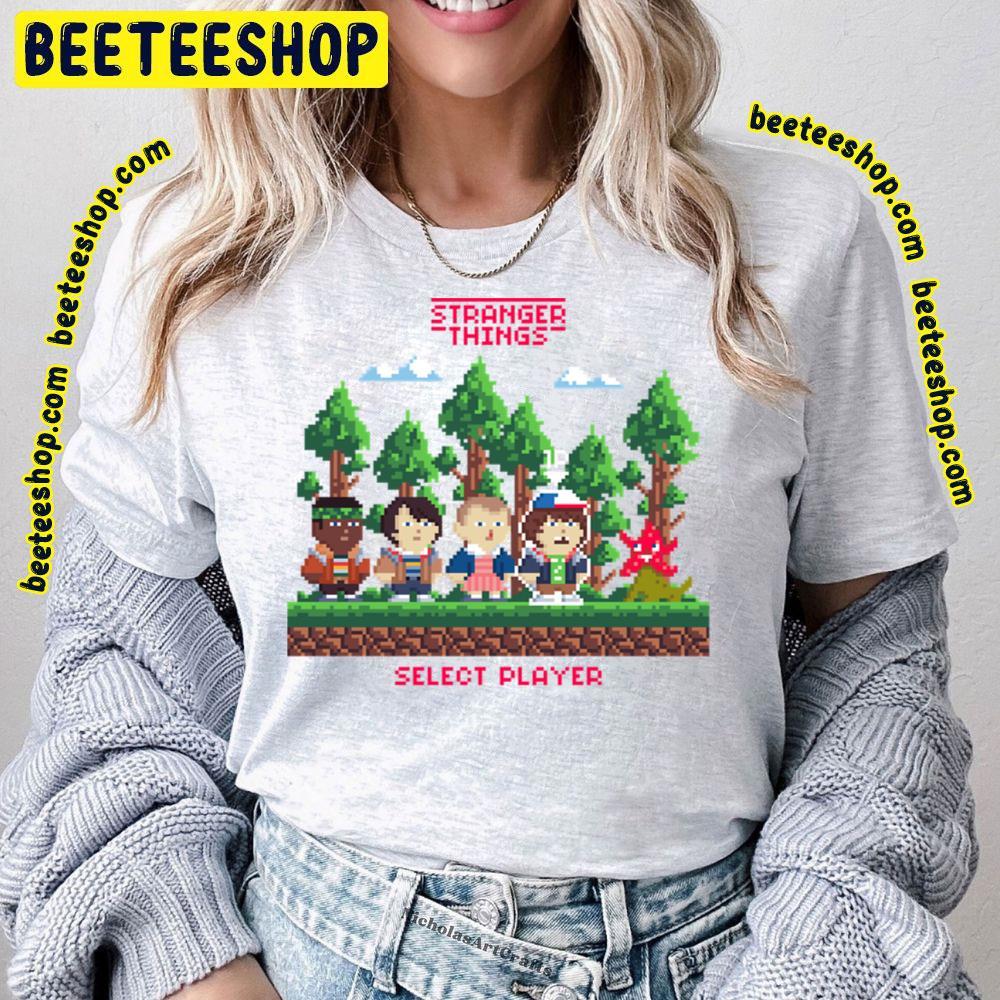 Stranger Things Pixel 8bit Video Game Beeteeshop Trending Unisex T-Shirt Stranger Things Pixel 8bit Video Game Beeteeshop Trending Unisex T-Shirt