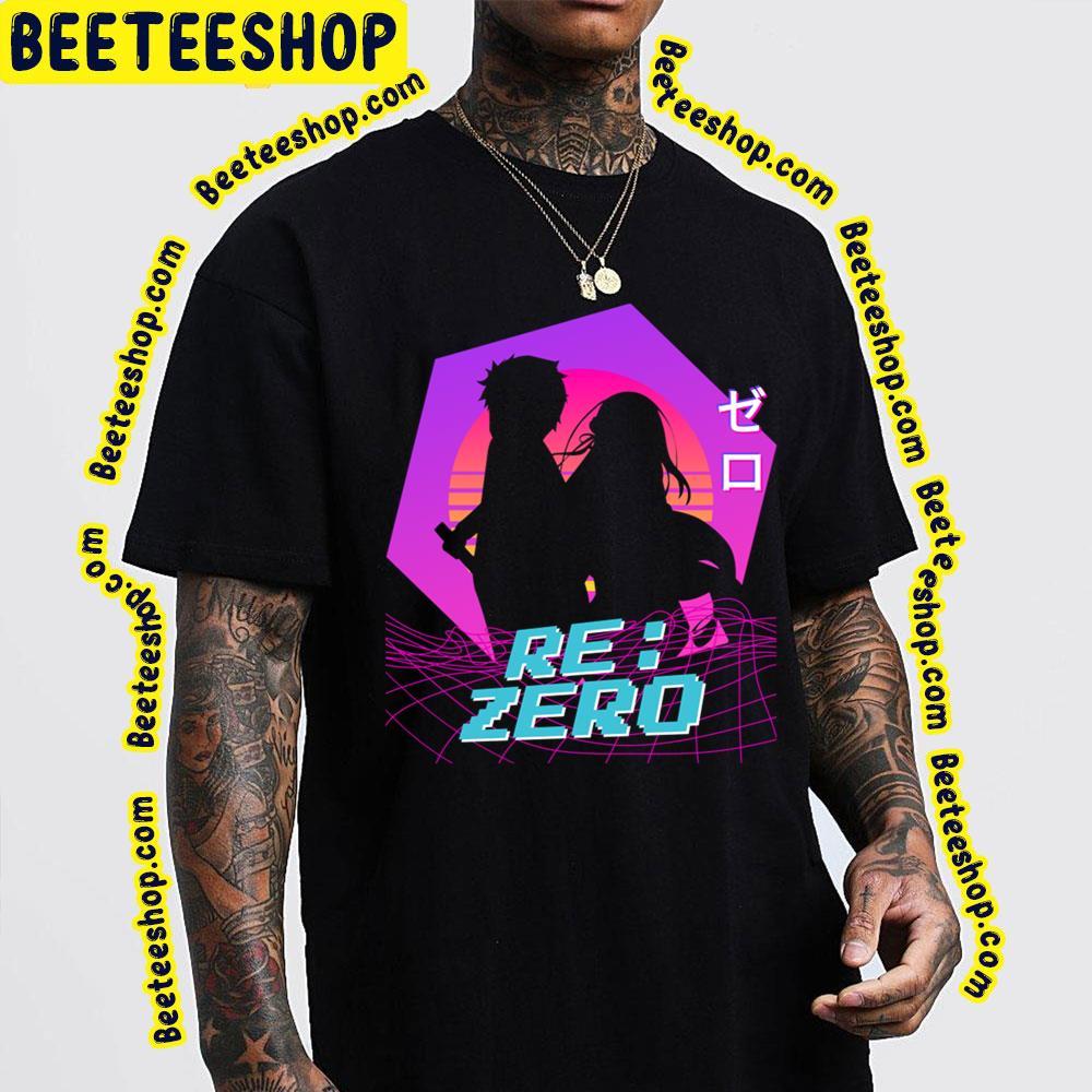 Subaru Emilia Vaporwave Re Zero Beeteeshop Trending Unisex T-Shirt Subaru Emilia Vaporwave Re Zero Beeteeshop Trending Unisex T-Shirt