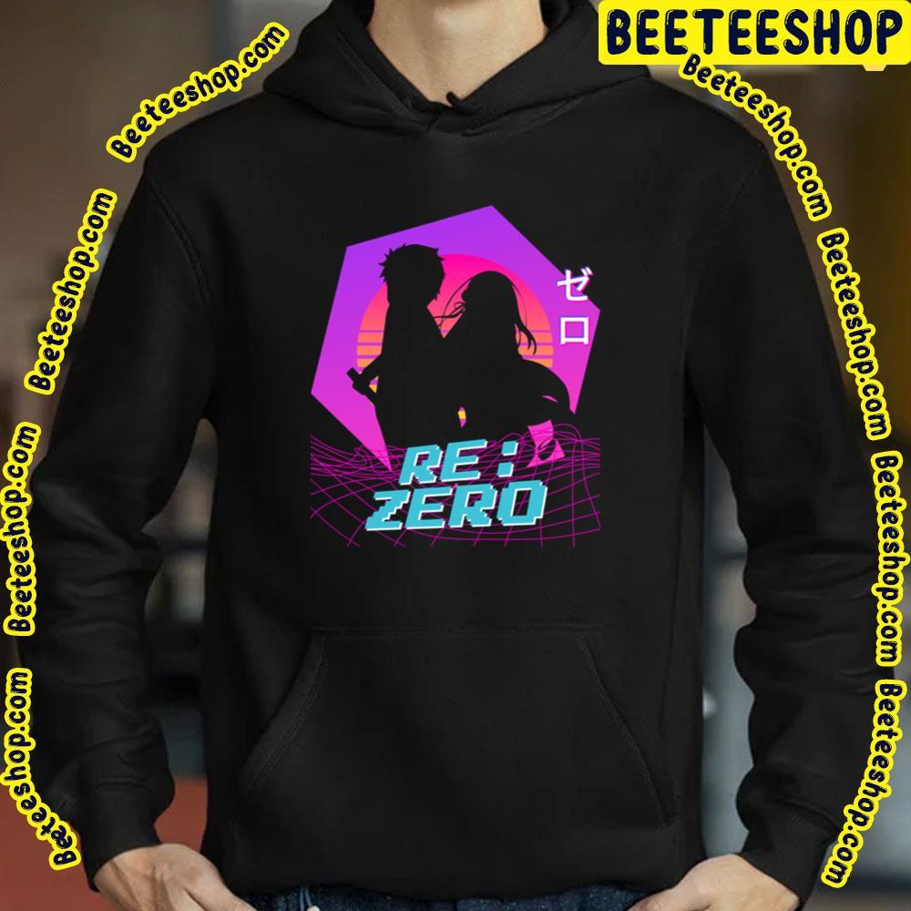 Subaru Emilia Vaporwave Re Zero Beeteeshop Trending Unisex T-Shirt Subaru Emilia Vaporwave Re Zero Beeteeshop Trending Unisex T-Shirt