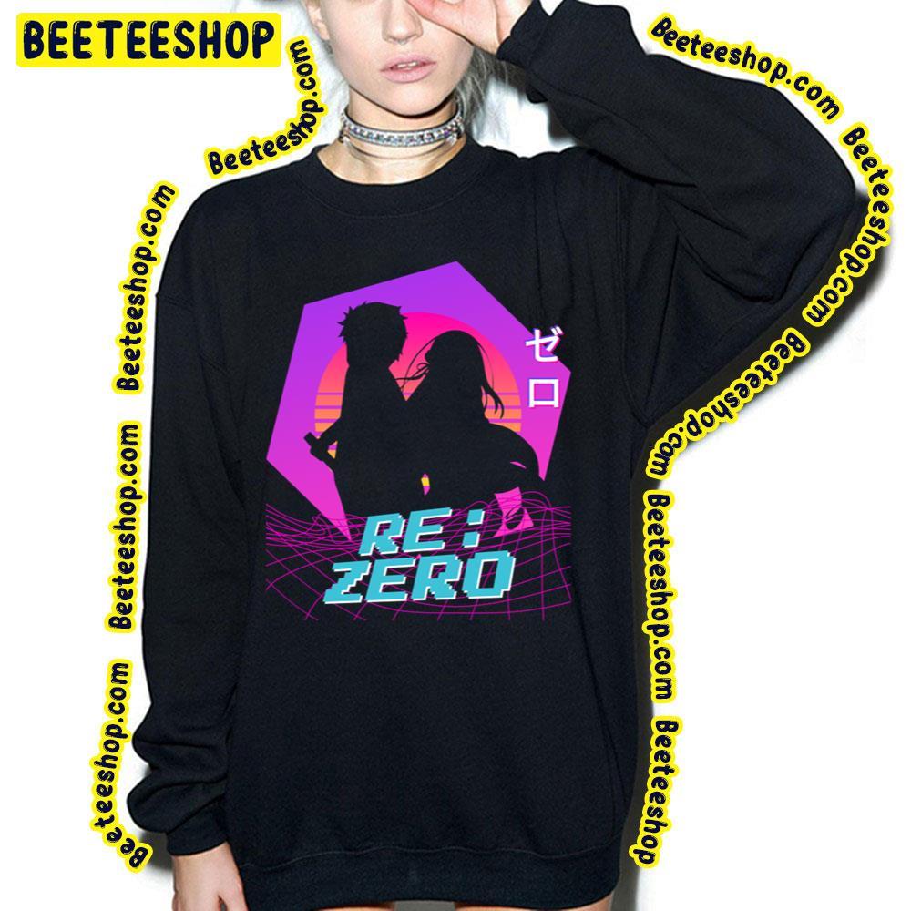 Subaru Emilia Vaporwave Re Zero Beeteeshop Trending Unisex T-Shirt Subaru Emilia Vaporwave Re Zero Beeteeshop Trending Unisex T-Shirt