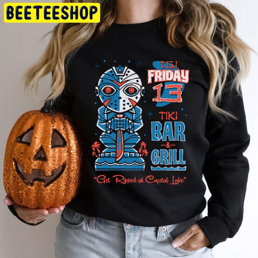 Tgi Friday 13th Tiki Bar Horror Movie Jason Voorhees Halloween Beeteeshop Trending Unisex T-Shirt Tgi Friday 13th Tiki Bar Horror Movie Jason Voorhees Halloween Beeteeshop Trending Unisex T-Shirt