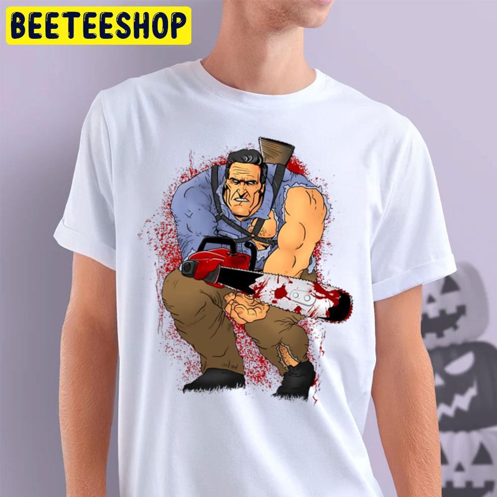 The Chainsaw Knight Ash Williams Halloween Beeteeshop Trending Unisex T-Shirt The Chainsaw Knight Ash Williams Halloween Beeteeshop Trending Unisex T-Shirt