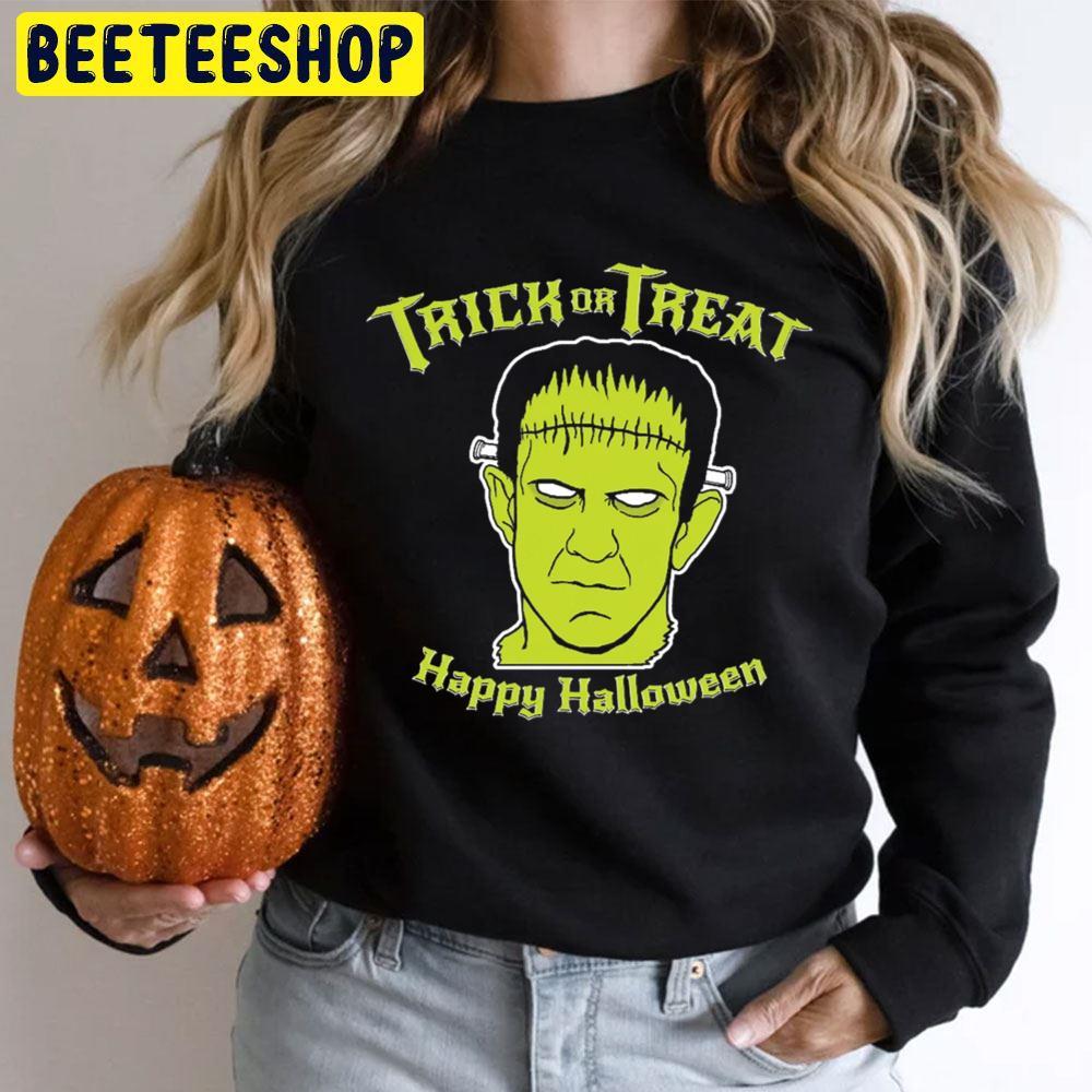 Trick Or Treat Frankenstein Monster Halloween Beeteeshop Trending Unisex T-Shirt Trick Or Treat Frankenstein Monster Halloween Beeteeshop Trending Unisex T-Shirt