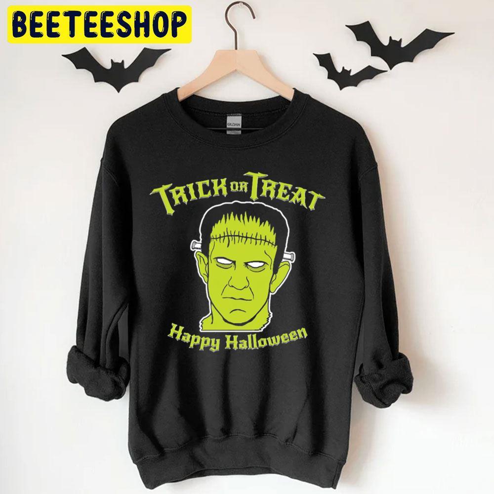 Trick Or Treat Frankenstein Monster Halloween Beeteeshop Trending Unisex T-Shirt Trick Or Treat Frankenstein Monster Halloween Beeteeshop Trending Unisex T-Shirt