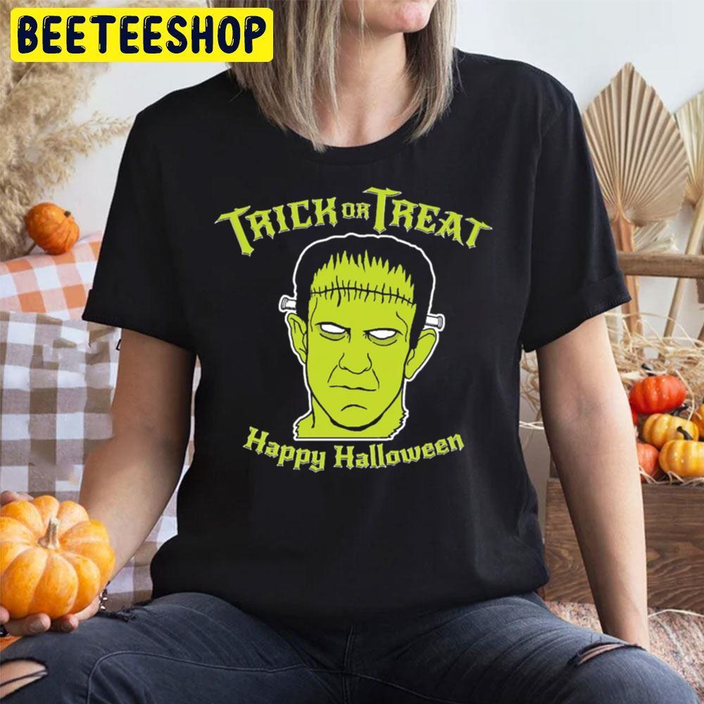 Trick Or Treat Frankenstein Monster Halloween Beeteeshop Trending Unisex T-Shirt Trick Or Treat Frankenstein Monster Halloween Beeteeshop Trending Unisex T-Shirt