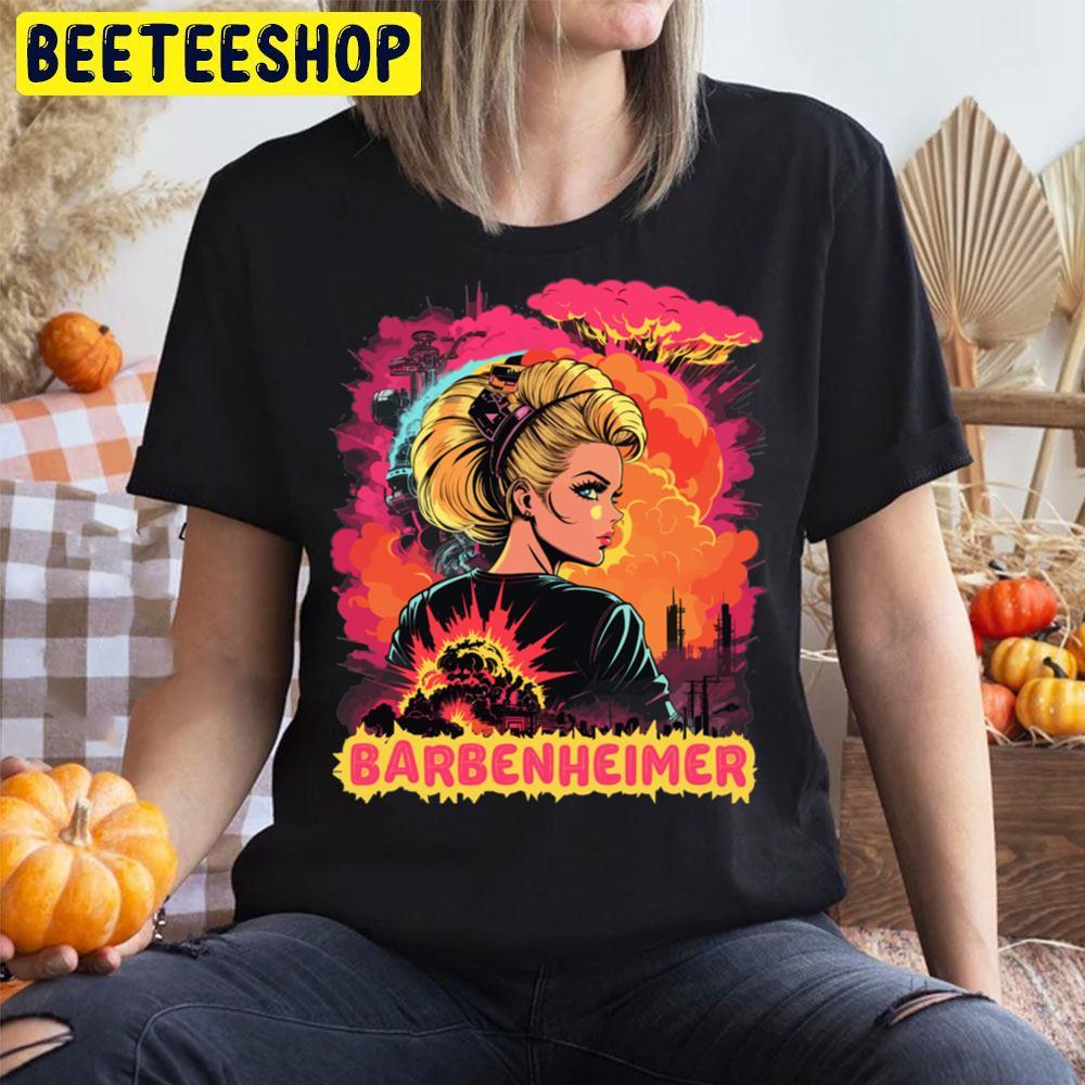 Vintage Hot Pink Barbenheimer Beeteeshop Trending Unisex T-Shirt Vintage Hot Pink Barbenheimer Beeteeshop Trending Unisex T-Shirt