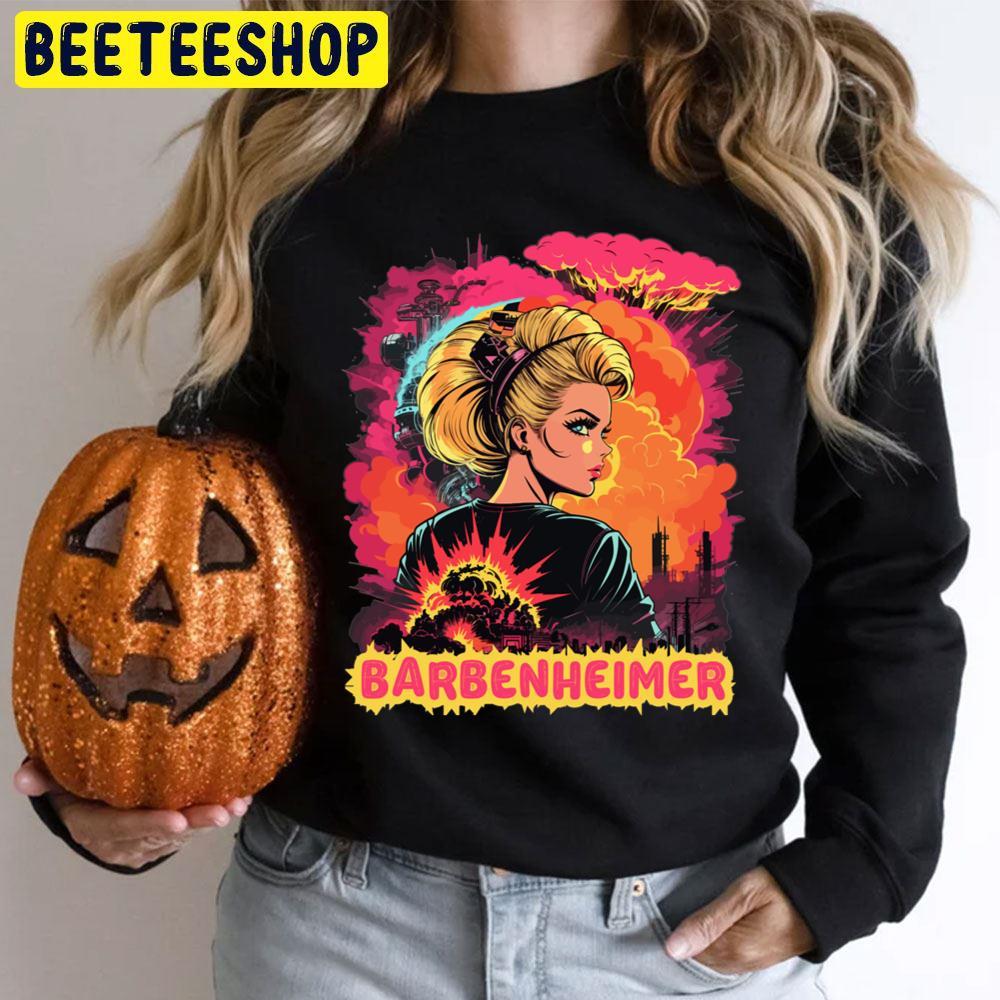Vintage Hot Pink Barbenheimer Beeteeshop Trending Unisex T-Shirt Vintage Hot Pink Barbenheimer Beeteeshop Trending Unisex T-Shirt