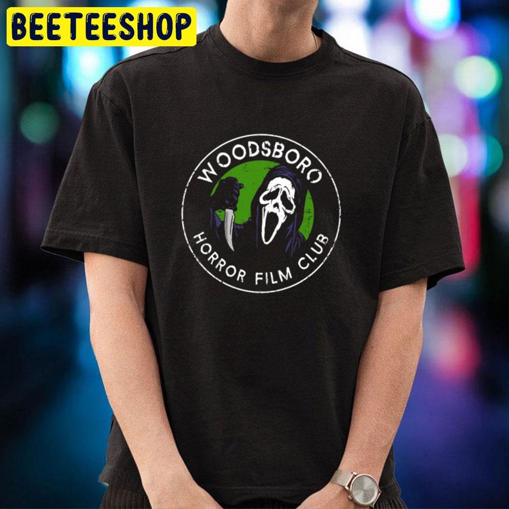 Woodsboro Horror Film Club Ghostface Halloween Beeteeshop Trending Unisex T-Shirt Woodsboro Horror Film Club Ghostface Halloween Beeteeshop Trending Unisex T-Shirt