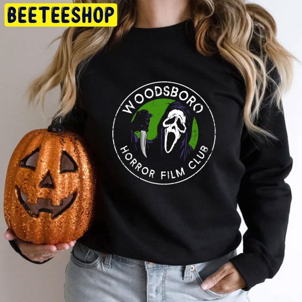 Woodsboro Horror Film Club Ghostface Halloween Beeteeshop Trending Unisex T-Shirt Woodsboro Horror Film Club Ghostface Halloween Beeteeshop Trending Unisex T-Shirt