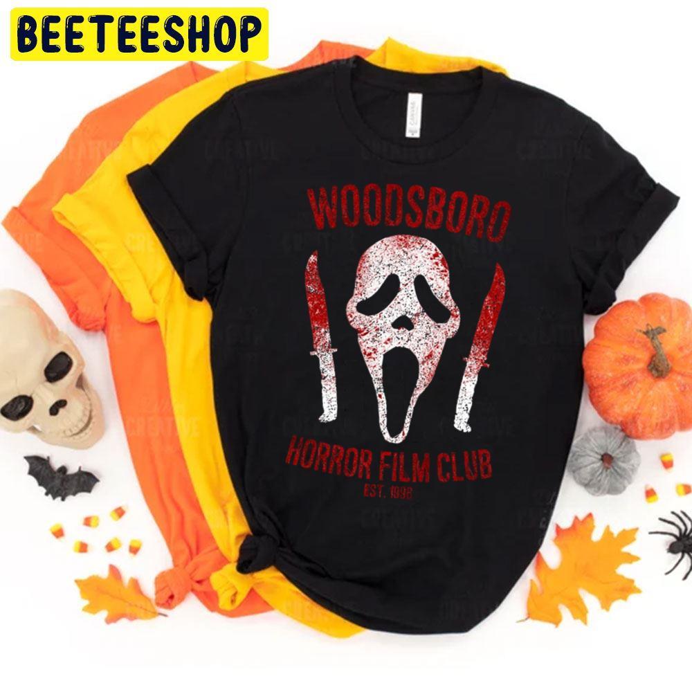 Woodsboro Horror Film Scream Halloween Beeteeshop Trending Unisex T-Shirt Woodsboro Horror Film Scream Halloween Beeteeshop Trending Unisex T-Shirt