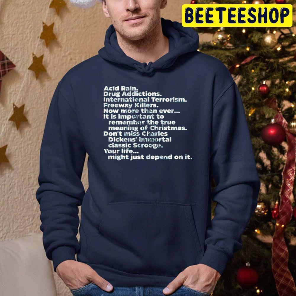 Acid Rain Scrooged Quote Christmas Beeteeshop Trending Unisex Sweatshirt Acid Rain Scrooged Quote Christmas Beeteeshop Trending Unisex Sweatshirt