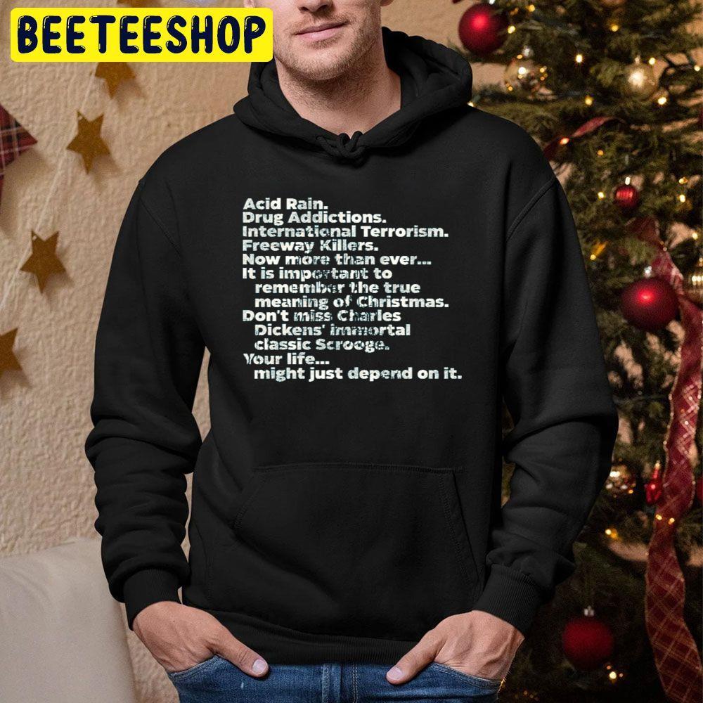 Acid Rain Scrooged Quote Christmas Beeteeshop Trending Unisex Sweatshirt Acid Rain Scrooged Quote Christmas Beeteeshop Trending Unisex Sweatshirt