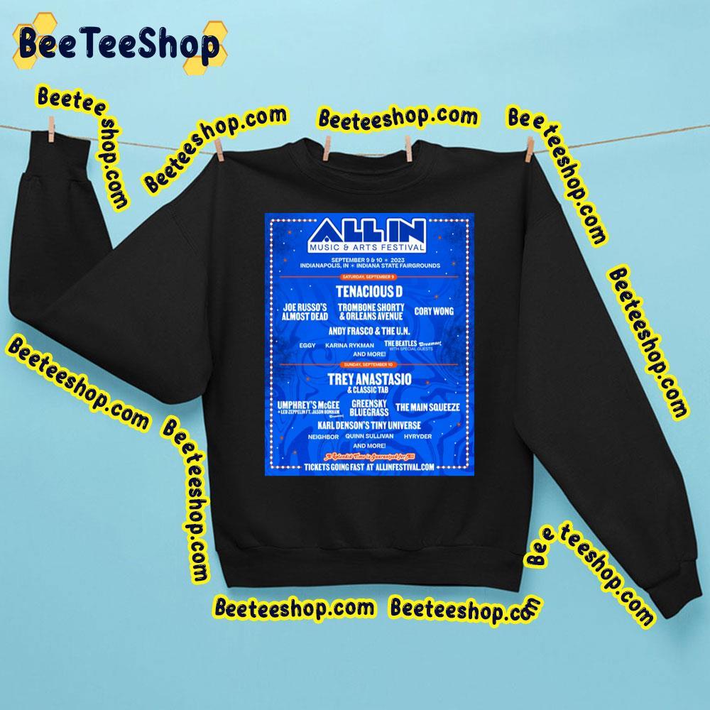 All In Music And Arts Festival 2023 Blue Beeteeshop Trending Unisex Sweatshirt All In Music And Arts Festival 2023 Blue Beeteeshop Trending Unisex Sweatshirt