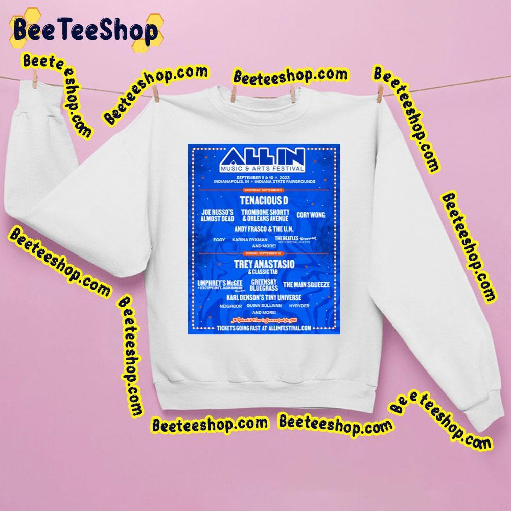 All In Music And Arts Festival 2023 Blue Beeteeshop Trending Unisex Sweatshirt All In Music And Arts Festival 2023 Blue Beeteeshop Trending Unisex Sweatshirt