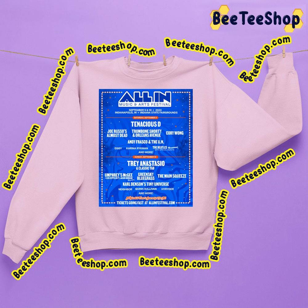 All In Music And Arts Festival 2023 Blue Beeteeshop Trending Unisex Sweatshirt All In Music And Arts Festival 2023 Blue Beeteeshop Trending Unisex Sweatshirt