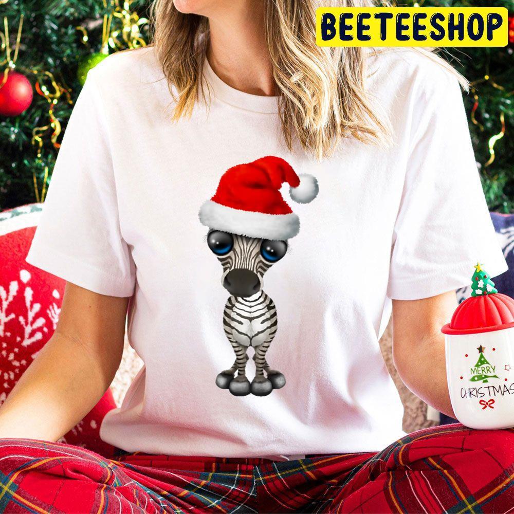 Baby Zebra Wearing A Santa Hat Christmas Beeteeshop Trending Unisex Hoodie Baby Zebra Wearing A Santa Hat Christmas Beeteeshop Trending Unisex Hoodie